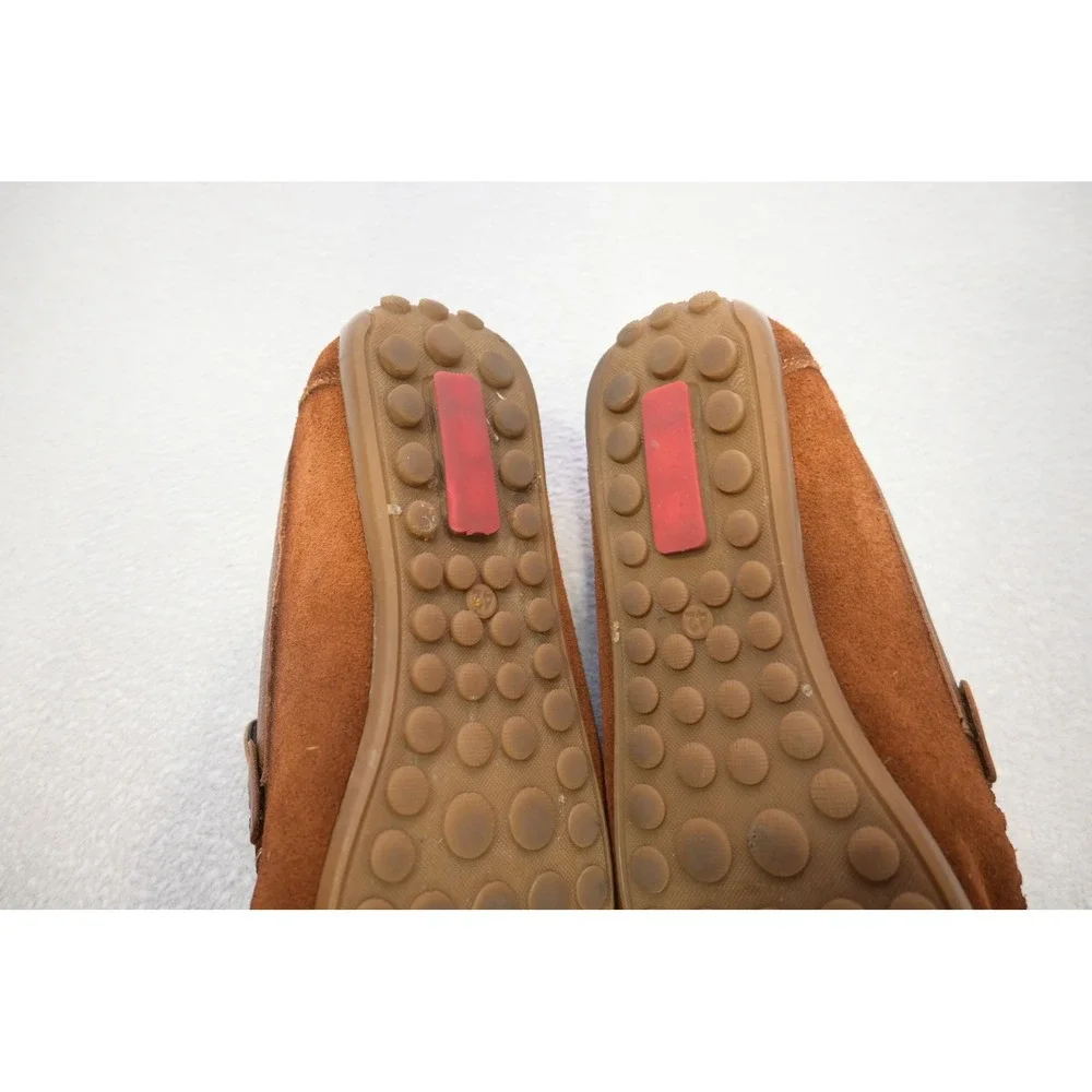 Giorgio‎ Armani Loafers Mens Sz 42 Croc Embossed Suede Medusa Bit Driver Shoes